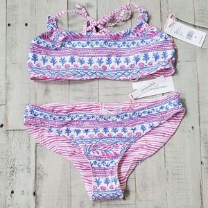 Vineyard Vines Allover Coral Reversible Swimsuit